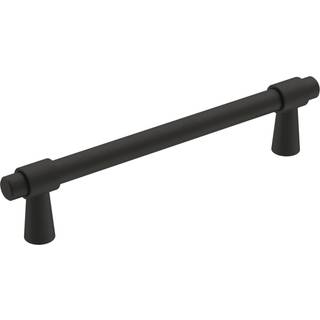Amerock | Kabinettræk | Matte sort | 5-1/16 tommer (128 mm) Center-til-centre | Destine | 1 pakke | Skuffet træk | Skabshåndtag | Skabshardware