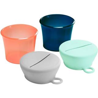 Boon lun sm?b?rn snack containere med l?g - inkluderer 2 l?g og 2 baby- og sm?barns spildb?g til snacks - sm?barn snackkopper til hjemmet og rejs