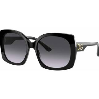 Dolce & Gabbana DG4385F Asian Fit 501/8G 58 Solbriller Kvinder Black - Black - 58mm