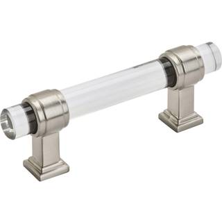 Amerock | Kabinettræk | Ryd/satin nikkel | 3 tommer (76 mm) Center til centrum | Glacio | 1 pakke | Skuffet træk | Skuffehåndtag | Skabshardware