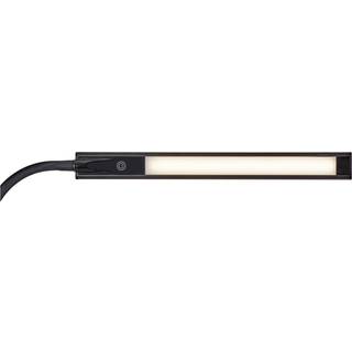 LED-klemmelampe MAULpirro, sort, 37 cm, dæmpbar