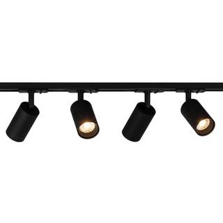Focus Track Gu10 Kit 4Xgu10 1-Faset Sort Solar