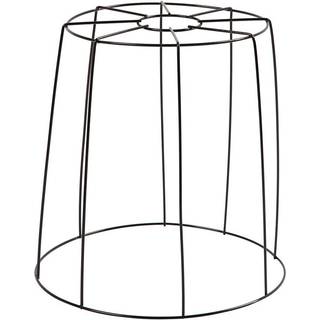 Elegant Sort Lampeskærm i Metal - 20 cm Høj