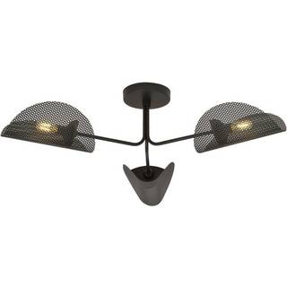 Loftlampe Gomez, sort, 3 lyskilder