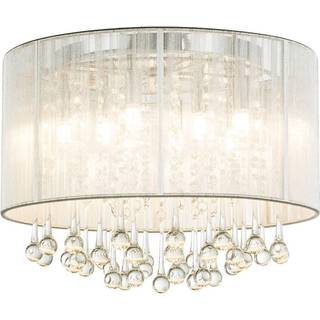 Sølvfarvet LED loftlampe Sierra med vedhæng