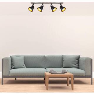 Günther loftlampe af metal, sort, 4 lyskilder