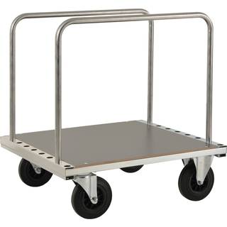 Kongamek Elektrogalvaniseret/MDF, sort Pladevogn
