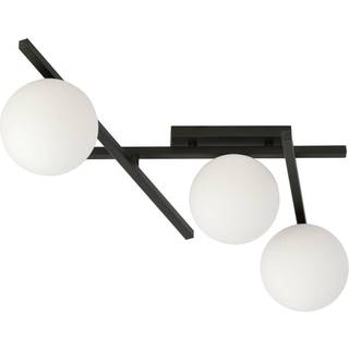 Loftlampe Smart, sort/opal, 3 lyskilder