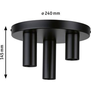 Paulmann loftlampe Skogen, sort, 3 lyskilder