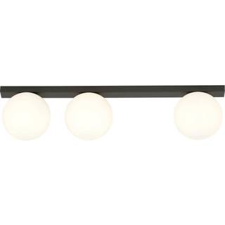 Loftlampe Fit, sort/opal, 3 lyskilder