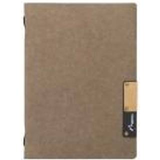 Securit NATURE menuomslag A5 af 100% naturlige fibre brun