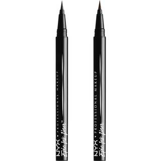 NYX Professional Makeup Epic Ink Liner Vandt?t Liquid Eyeliner - Sort (pakke med 2) Vegansk formel