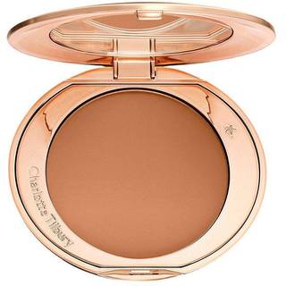 Charlotte Tilbury - Airbrush Flawless Finish - Genopfyldelig Matterende Pudder - Airbrush Flawless Finish - 4 Deep - For Women - Beige