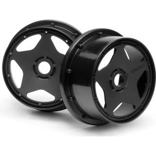 HPI - HP3221 - Super Star Wheel Black front (120X60Mm/2Pcs)