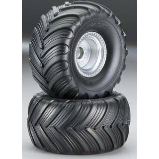 Traxxas 3665 Tires & Wheels Terra Groove/Satin Chrome 2,2/3,0 (2)