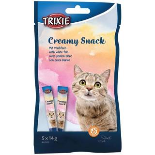 Cremede Snacks Til Katte Hvidfisk - 5-pak