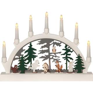 Star Trading - Advent Candlestick Forest Friends - Multi - 33 cm