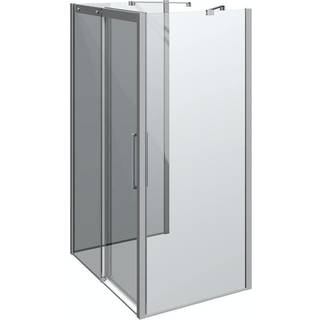 Scanbad Skydedør M/2 Sidepanel Classic 1200*900mm Krom/klar