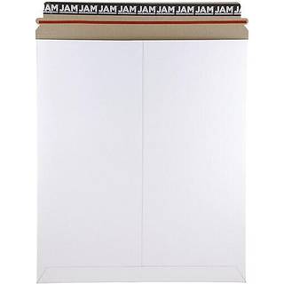 Jampapir Stay -flat foto Mailer konvolutter med skræl og forseglingslukning - 12 3/4 x 15 - Hvid - Solgt individuelt