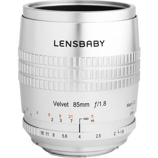 Lensbaby Velvet 85 Nikon F Silver