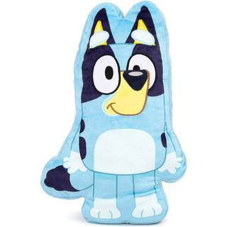 Jay Franco Polyester Bluey Shaped Decorative Pillow - Kids Super Soft Throw Plush Pillow - m?ler 17 tommer (officielt Bluey -produkt)