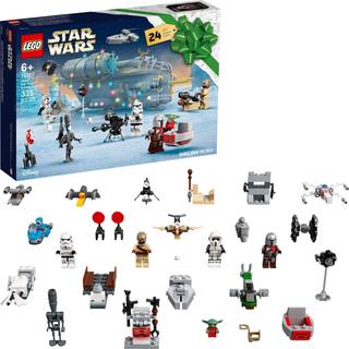 Lego Star Wars Adventskalender 75307 Awesome Toy Building Kit til b?rn med 7 popul?re karakterer og 17 mini -bygninger; Ny 2021 (335 stykker)