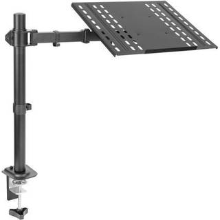 Mount-it! Laptop Desk Mount fuldt justerbar ergonomisk b?rbar arm med udluftet bakke kabelstyring klemme og grommet base passer til b?rbare compu