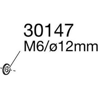 Thule planskive m6 ø12sort