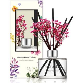 Cocodor konserveret ?gte blomster Reed Diffuserrose parfume 67 oz (200 ml) 1 Packreed Diffuser Set Oil Diffuser & Reed Diffuser Sticks Home Decor