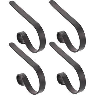 Haute indretning den originale mantleclip -str?mpeholder- 4 pakke (mat sort) - h?ng julestr?mper sikkert og sikkert fra manteller op til 3 tommer