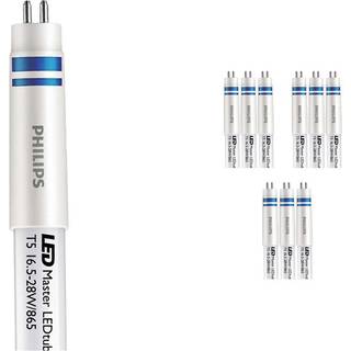 Fordelspakke 10x Philips LED Lysrør T5 MASTER (HF) High Efficiency 16.5W 2500lm - 865 dagslys | 115cm - erstatter 28W