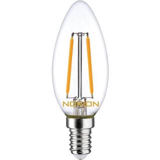 Noxion Lucent LED E14 Kerte filament klar 2.5W 250lm - 827 ekstra varm hvid | dæmpbar - erstatter 25W