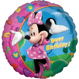 Minnie Happy Birthday folieballon, 43 cm