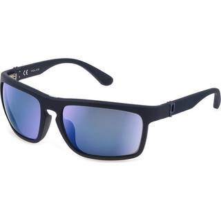 Police SPLF63 06QS 63 Solbriller Mænd Blue - Matte Dark Blue - 63mm