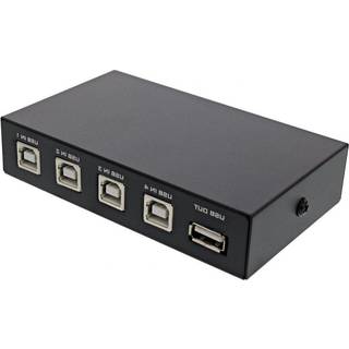 InLine USB-A 2.0 Manuel Switch - 4 vejs