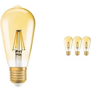 Fordelspakke 4x Ledvance Vintage 1906 LED E27 Pære klar 6.5W 725lm - 824 ekstra varm hvid | dæmpbar - erstatter 55W