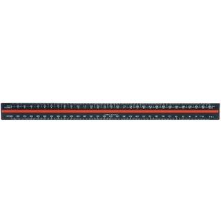 Linex 382 sort aluminiumsmålestok 1:1:2:5:20:50:100:200:500:1000:1250:2500