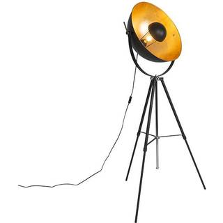 Gulvlampe sort med 51 cm justerbart stativ - Magnax