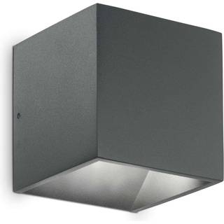 Ideal Lux udendørs væglampe Rubik antracit aluminium 10 cm 4.000 K