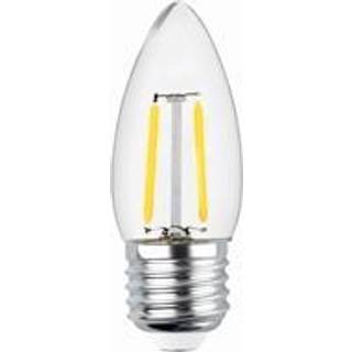 Forever Light Klar LED-lampe med glødetråd, E27 C35 2W 2700K 250lm