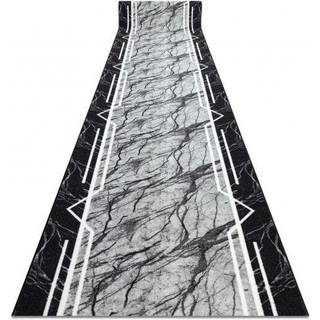 Gummibelægning 100 cm MARMOR, sten grå 100x850 cm