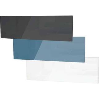 Nobø clip on glass front til el-radiator, 1000W, 138 x 20 x 5 cm, antracitgrå