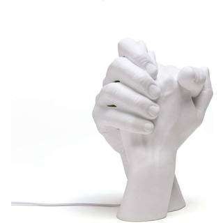 Seletti - Porcelain Lamp “With Me” 21,6 x 17,5 cm H 32 cm - Bordlamper - Marcantonio Raimondi Malerba - Hvid