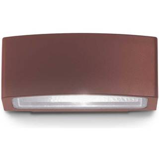 Ideal Lux udendørs væglampe Andromeda kaffe, bredde 22 cm, aluminium
