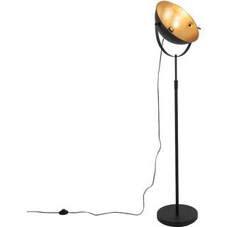 Gulvlampe sort med guld 35 cm justerbar - Magnax