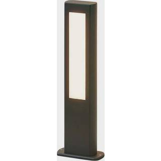 Lucande LED-sokkellampe Mhairi, kantet, antracit, 50 cm