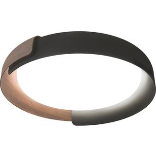 kdln LED-loftlampe Dala, mørkegrå/beton, Ø 58 cm, dæmpbar