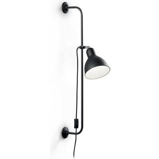 Shower væglampe med kontakt og stik