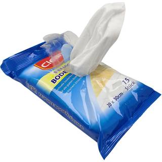 Våde Rengøringsklude Til Gulv Elina Clean Wipes - 15 stk.