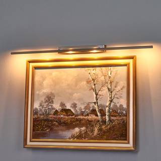 Quitani LED-billedlampe Tolu, nikkel, bredde 120 cm